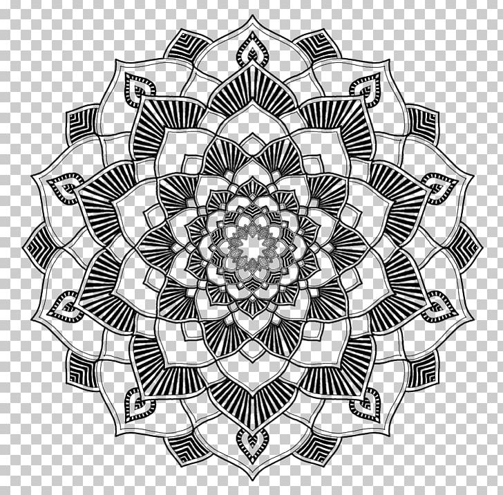 Mandala Coloring Book Sacred Geometry Line Art PNG, Clipart,  Free PNG Download