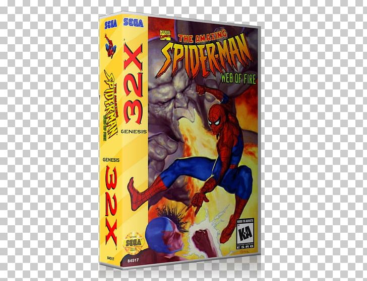 Spider-Man: Web Of Fire 32X Sega Video Game PNG, Clipart, 32x, Action Figure, Fictional Character, Game, Heroes Free PNG Download