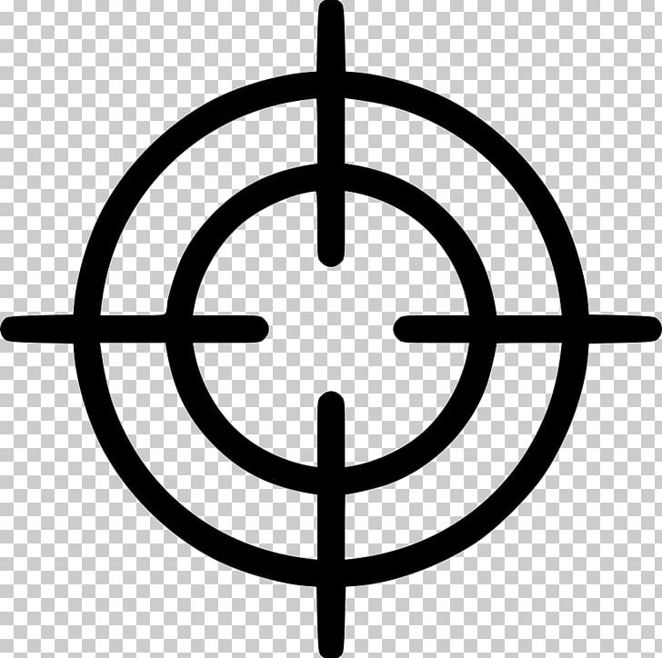 Reticle Telescopic Sight PNG, Clipart, Black And White, Circle, Computer Icons, Encapsulated Postscript, Icon Design Free PNG Download
