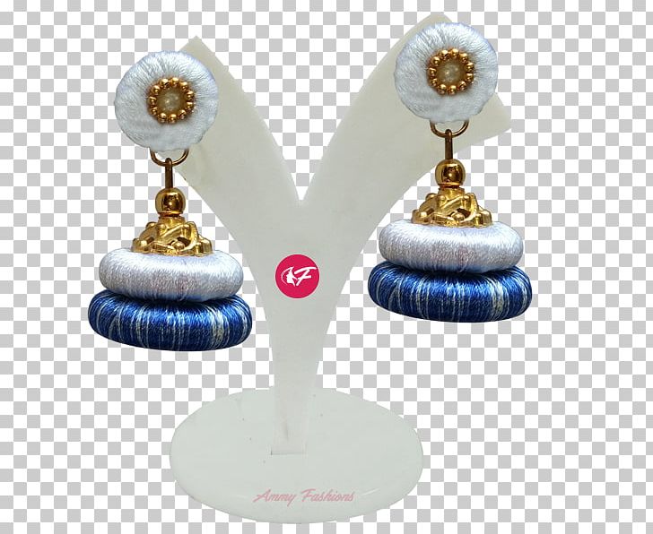 Earring Silk Blue White Thread PNG, Clipart, Black, Blue, Color, Craft, Earring Free PNG Download