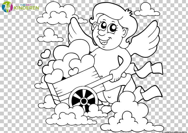 Coloring Book Cupid PNG, Clipart, Arm, Black, Book, Cartoon, Child Free PNG Download