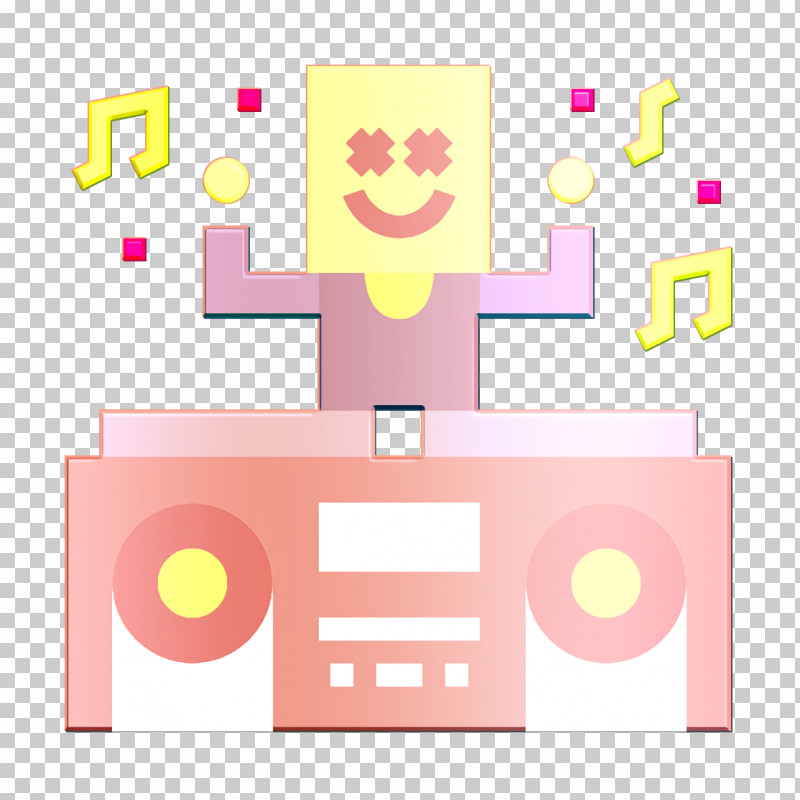 Dance Icon DJ Icon PNG, Clipart, Circle, Dance Icon, Dj Icon, Pink, Square Free PNG Download