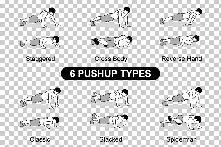 Push-up Exercise Graphics PNG, Clipart, Angle, Auto Part, Black And White, Bodybuilder Muscle Cartoon, Body Jewellery Free PNG Download