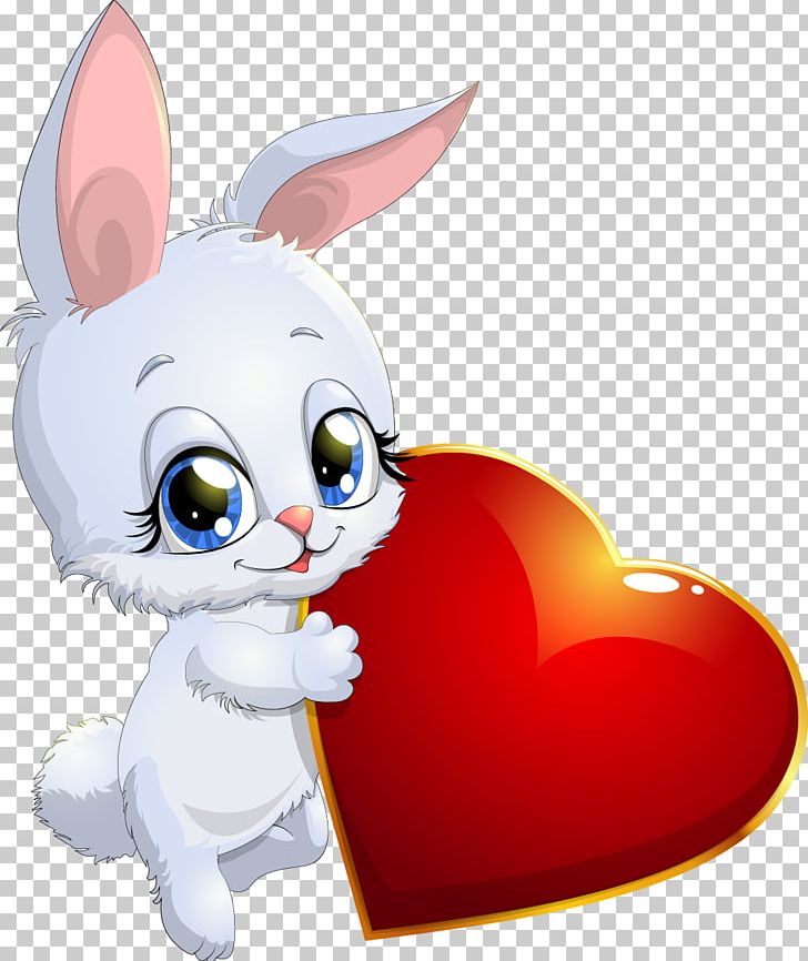 Love Animation Heart PNG, Clipart, Animals, Animation, Bunny, Carnivoran, Cartoon Free PNG Download