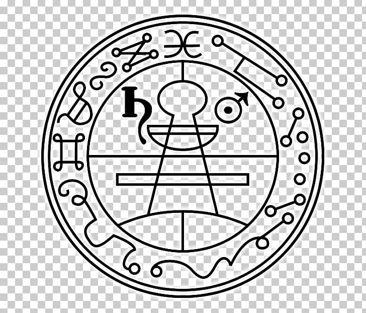 Lesser Key Of Solomon Seal Of Solomon Grimorium Verum Pentacle PNG, Clipart, Area, Black And White, Ceremonial Magic, Circle, Goetia Free PNG Download