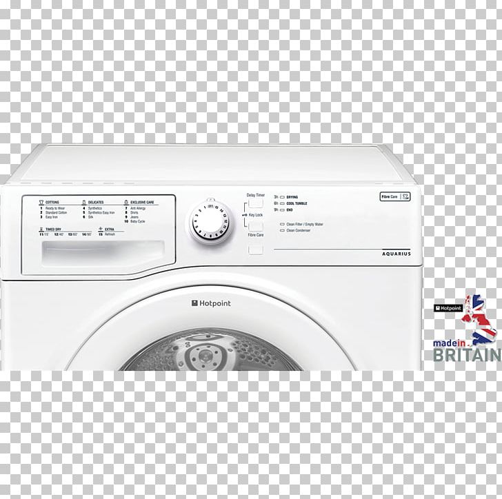 Washing Machines Clothes Dryer Hotpoint Aquarius TCFS 93B G Home Appliance PNG, Clipart, Clothes Dryer, Combo Washer Dryer, Condenser, Electronics, Fan Heater Free PNG Download