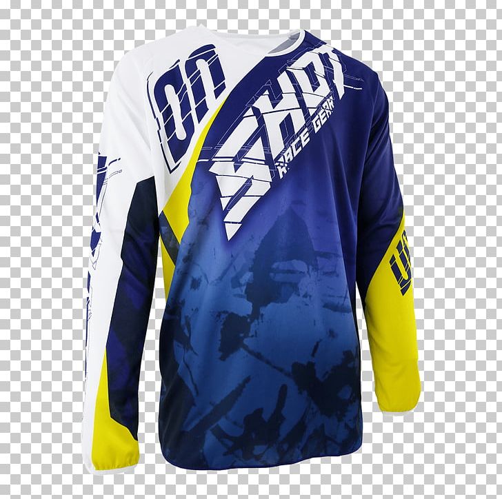 Motocross Blue Shot Devo Squad MX Jersey Motorcycle Dirt Bike PNG, Clipart, Active Shirt, Blue, Brand, Cobalt Blue, Cycling Jersey Free PNG Download