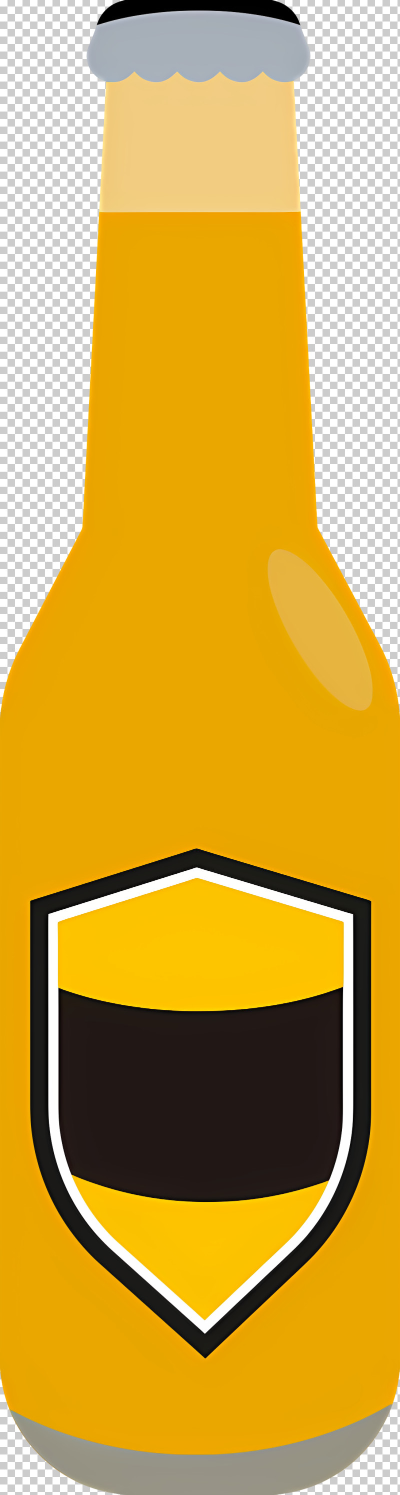 Beer Yellow Liquid Miracle Bottle Label Amber/golden Liquid PNG