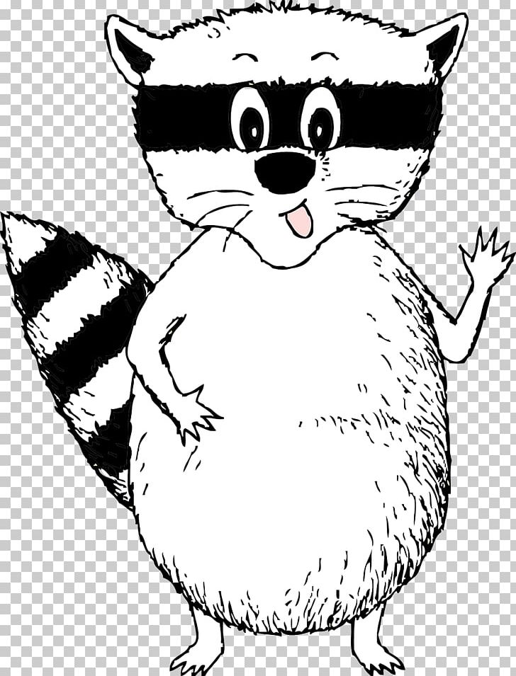 Raccoon Cartoon Black And White Drawing PNG, Clipart, Animal, Animals, Carnivoran, Cartoon, Cat Like Mammal Free PNG Download