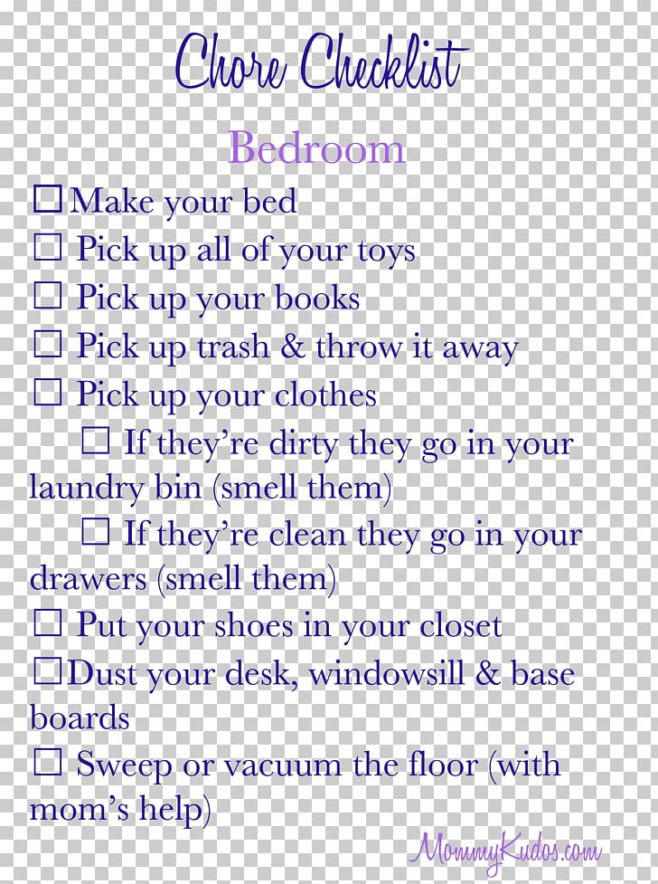 Bedroom Chore Chart Cleaning Child PNG, Clipart, Adolescence, Area, Bathroom, Bedroom, Blue Free PNG Download