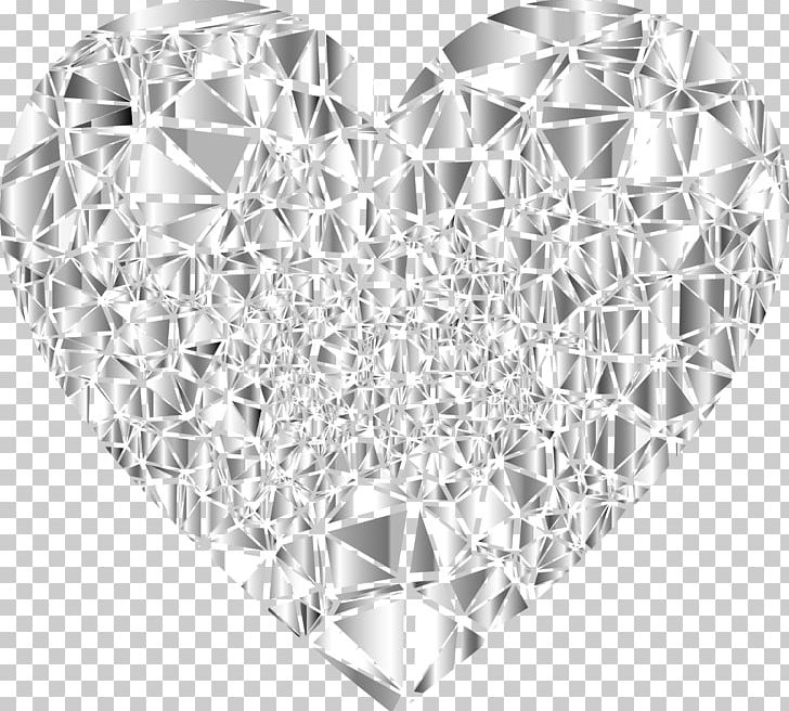 Heart Gemstone PNG, Clipart, Black And White, Broken Heart, Circle, Computer Icons, Gemstone Free PNG Download
