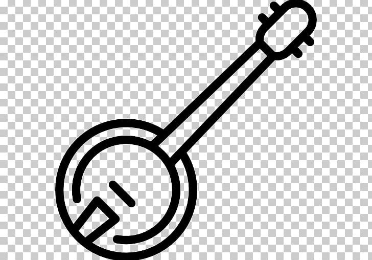 Musical Instruments Computer Icons Banjo PNG, Clipart, Acoustic Guitar, Banjo, Black And White, Computer Icons, Electric Guitar Free PNG Download