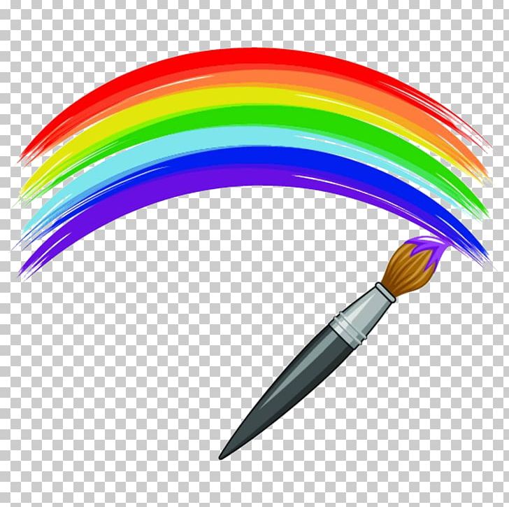 Paintbrush Rainbow PNG, Clipart, Art, Brush, Brush Stroke, Color, Color Powder Free PNG Download
