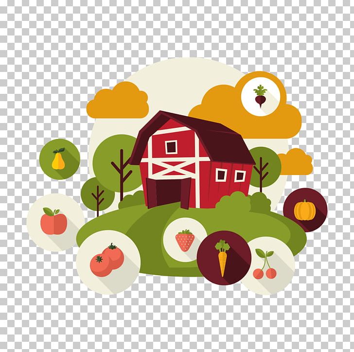Organic Food Farm Harvest PNG, Clipart, Advertising, Barn, Cartoon House, Circle, Computer Wallpaper Free PNG Download
