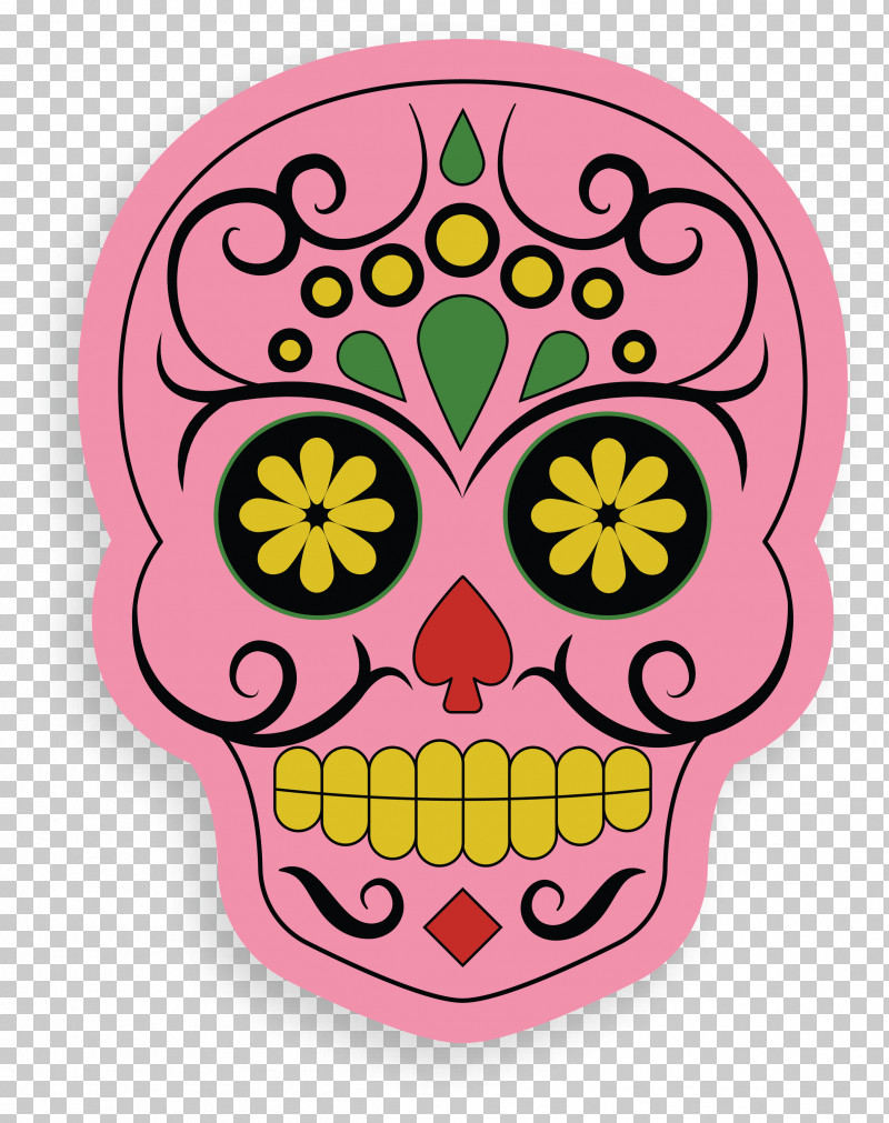 Skull Mexico PNG, Clipart, Calavera, Day Of The Dead, Death, Decal, Drawing Free PNG Download