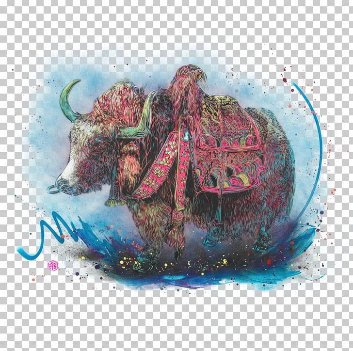 Cattle Painting Mammal PNG, Clipart, Art, Cattle, Cattle Like Mammal, Cry, Far Free PNG Download