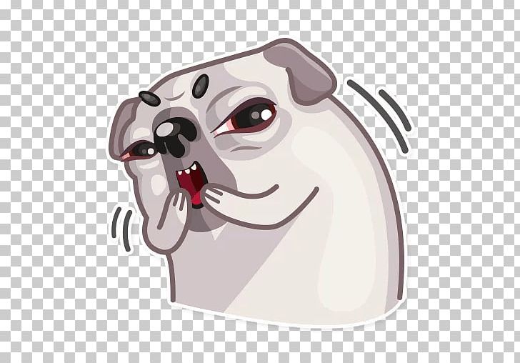Pug Non-sporting Group Sticker Telegram Snout PNG, Clipart, Birthday, Carnivoran, Dog, Dog Like Mammal, Fictional Character Free PNG Download