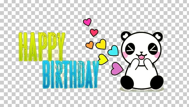 Giant Panda Happy Birthday To You Wish PNG, Clipart, Birthday, Brand, Cartoon, Clip Art, Giant Panda Free PNG Download