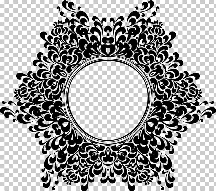 Floral Design Black And White PNG, Clipart, Art, Black, Black And White, Circle, Computer Icons Free PNG Download
