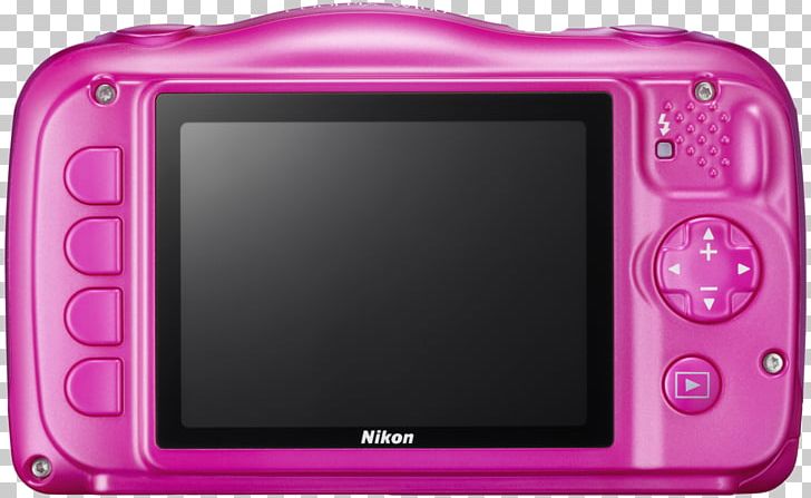 Point-and-shoot Camera Nikon Pink Megapixel PNG, Clipart, Camera, Camera Lens, Digit, Digital Cameras, Display Device Free PNG Download