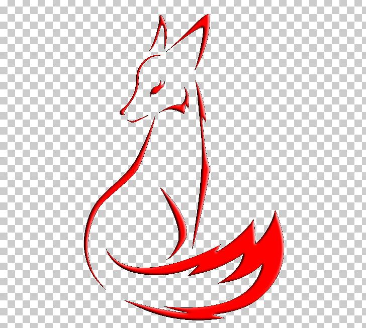Red Fox Line Art White Cartoon PNG, Clipart, Area, Artwork, Black And White, Carnivoran, Cartoon Free PNG Download