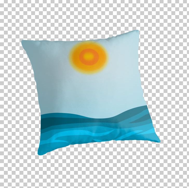 Cushion Throw Pillows PNG, Clipart, Aqua, Cushion, Orange, Pillow, Sun With Wave Free PNG Download