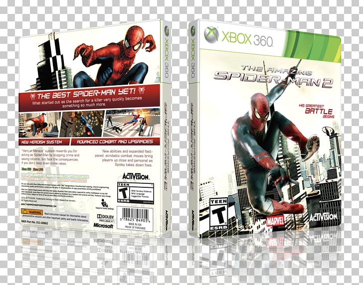 Xbox 360 The Amazing Spider-Man 2 PNG, Clipart, Advertising, Amazing Spiderman, Amazing Spiderman 2, Brand, Electronic Device Free PNG Download