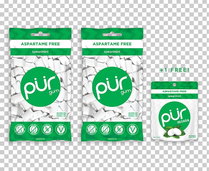 Chewing Gum Mentha Spicata Peppermint PÜR Gum Aspartame PNG, Clipart, Aspartame, Brand, Chewing Gum, Flavor, Food Free PNG Download