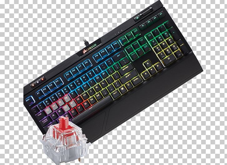 Computer Keyboard Corsair STRAFE RGB MK.2 Mechanical Gaming Keyboard Corsair Gaming Strafe RGB MX