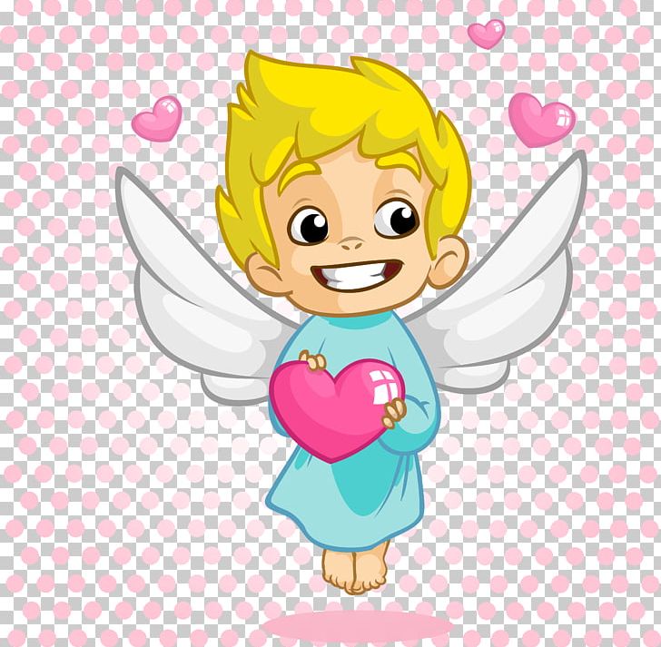 Cupid Angel Valentines Day Illustration PNG, Clipart, Angel, Art, Cartoon, Child, Cupid Free PNG Download