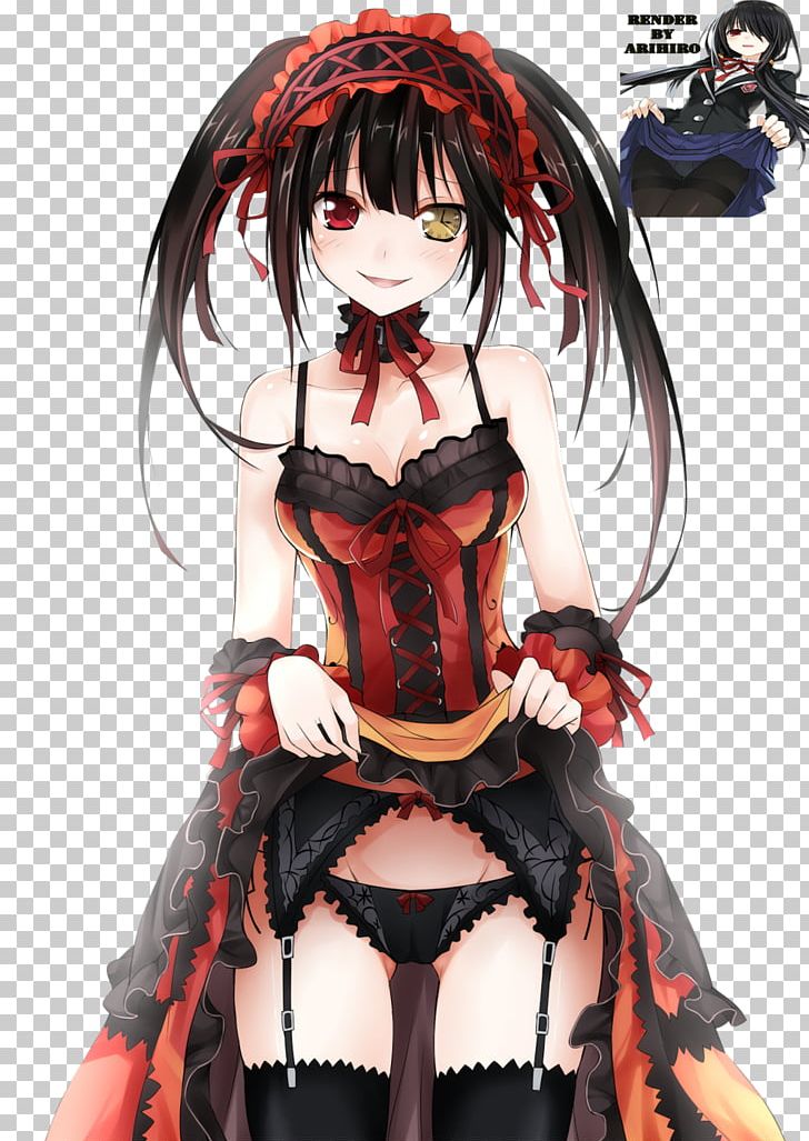 Date A Live Anime Ecchi PNG, Clipart, Action Figure, Anime, Art, Belt, Black Hair Free PNG Download
