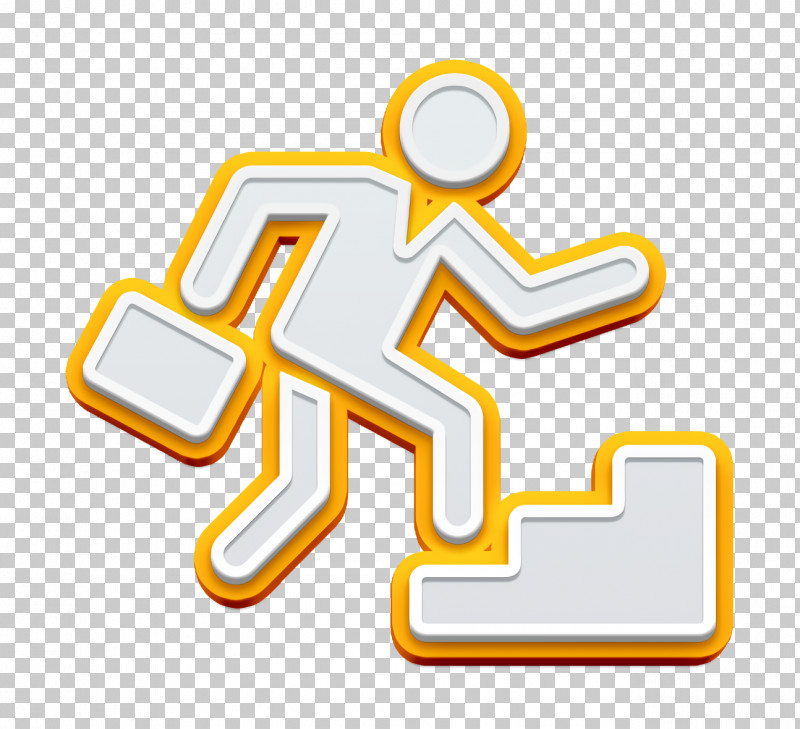 Businessman Icon Workers Icon Businessman Ascending By Stair Steps Icon PNG, Clipart, Businessman Icon, Geometry, Line, Logo, M Free PNG Download