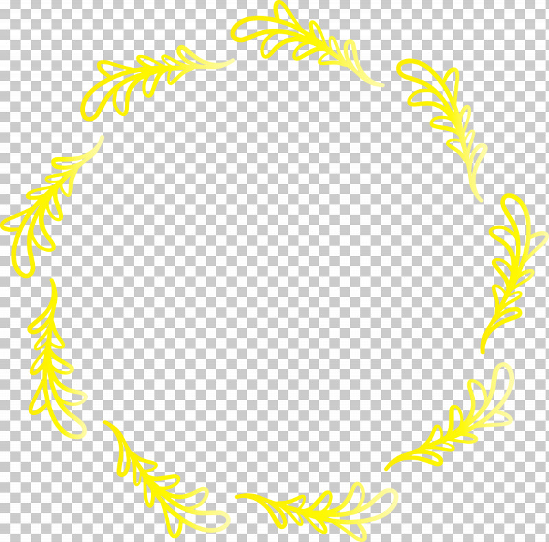 Yellow Line Circle PNG, Clipart, Circle, Floral Frame, Flower Frame, Line, Monogram Frame Free PNG Download