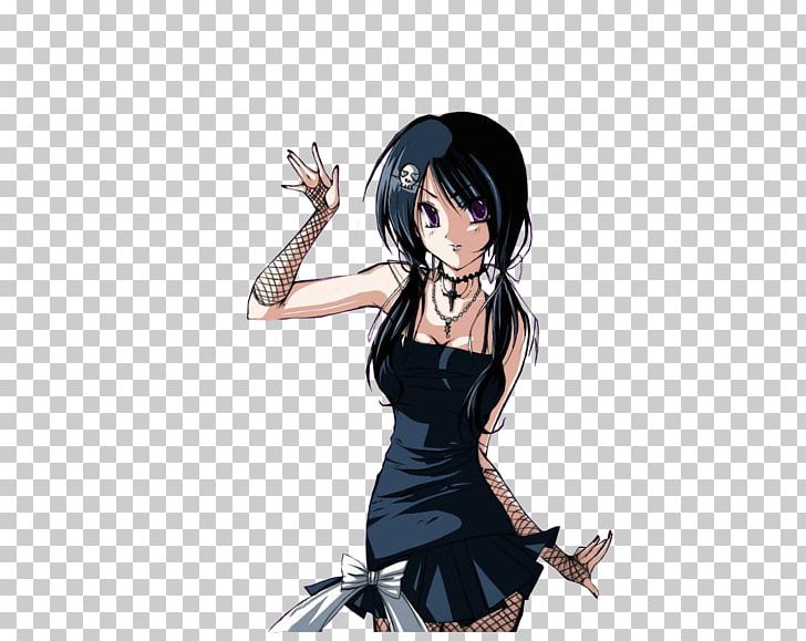 Anime Goth Subculture Girl Manga PNG, Clipart, Animation, Anime, Art, Black Hair, Brown Hair Free PNG Download