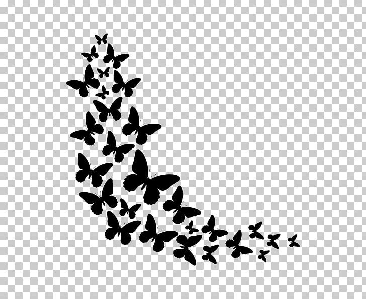 Butterfly Mural Phonograph Record Decorative Arts PNG, Clipart, Animal, Black, Black And White, Branch, Butterflies And Moths Free PNG Download