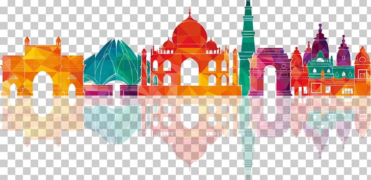 New Delhi Skyline Illustration PNG, Clipart, Building, Building Vector, City, Color, Colorful Vector Free PNG Download