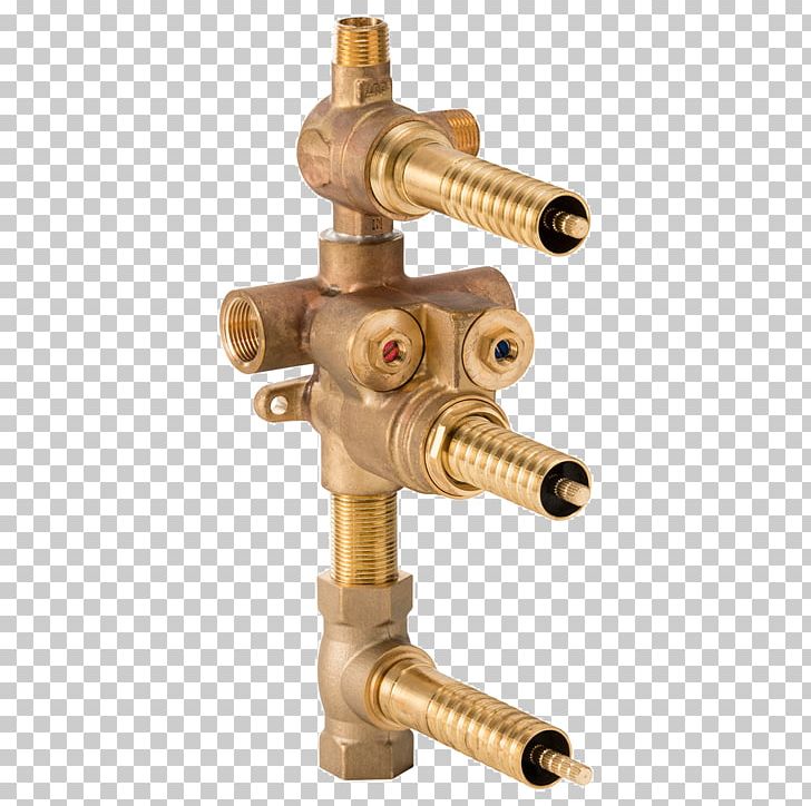 Brass Thermostatic Mixing Valve Plumbing Four-way Valve PNG, Clipart, 2 Way, Angle, Brass, Faucet, Fourway Valve Free PNG Download