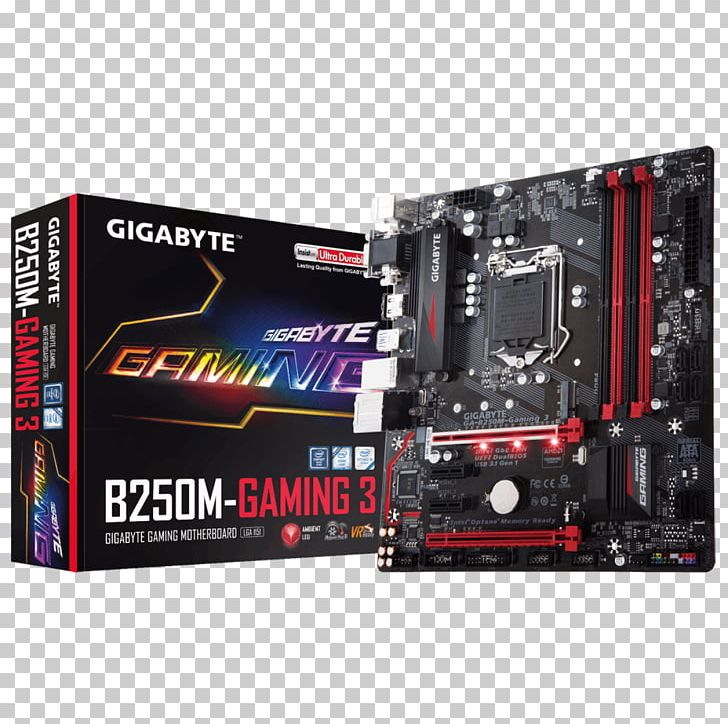 Intel GIGABYTE B250M-GAMING 3 Motherboard LGA 1151 Land Grid Array PNG, Clipart, Central Processing Unit, Computer Component, Computer Cooling, Computer Hardware, Cpu Socket Free PNG Download