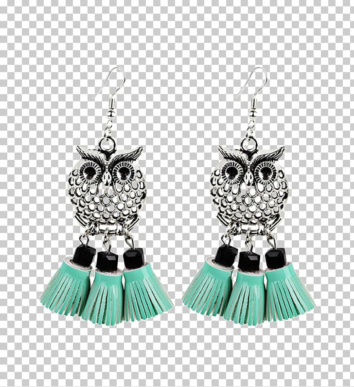Earring Owl Artificial Leather Turquoise PNG, Clipart, Artificial Leather, Bird Of Prey, Body Jewellery, Body Jewelry, Ear Free PNG Download