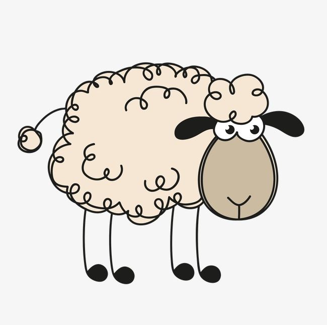 Lamb PNG, Clipart, Animal, Black And White, Cartoon, Characters, Cheerful Free PNG Download