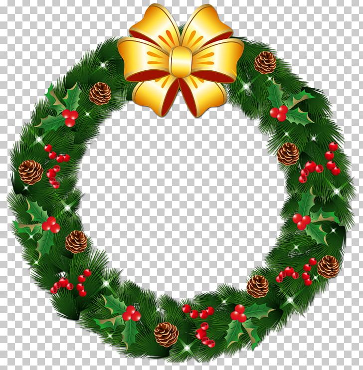 Santa Claus Wreath Christmas Garland PNG, Clipart, Christmas, Christmas Decoration, Christmas Ornament, Christmas Tree, Conifer Free PNG Download