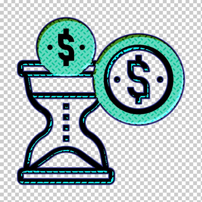 Time Icon Saving And Investment Icon Time Is Money Icon PNG, Clipart, Line, Saving And Investment Icon, Symbol, Teal, Time Icon Free PNG Download
