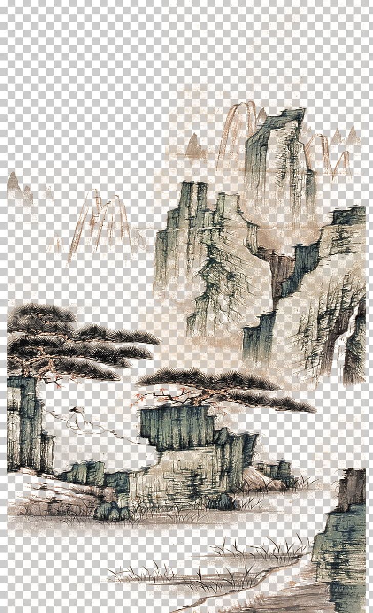 Mount Lu Song Dynasty Shan Shui Ink Wash Painting Chinese Painting PNG, Clipart, Art, Artist, Artwork, Drawing, Forest Free PNG Download