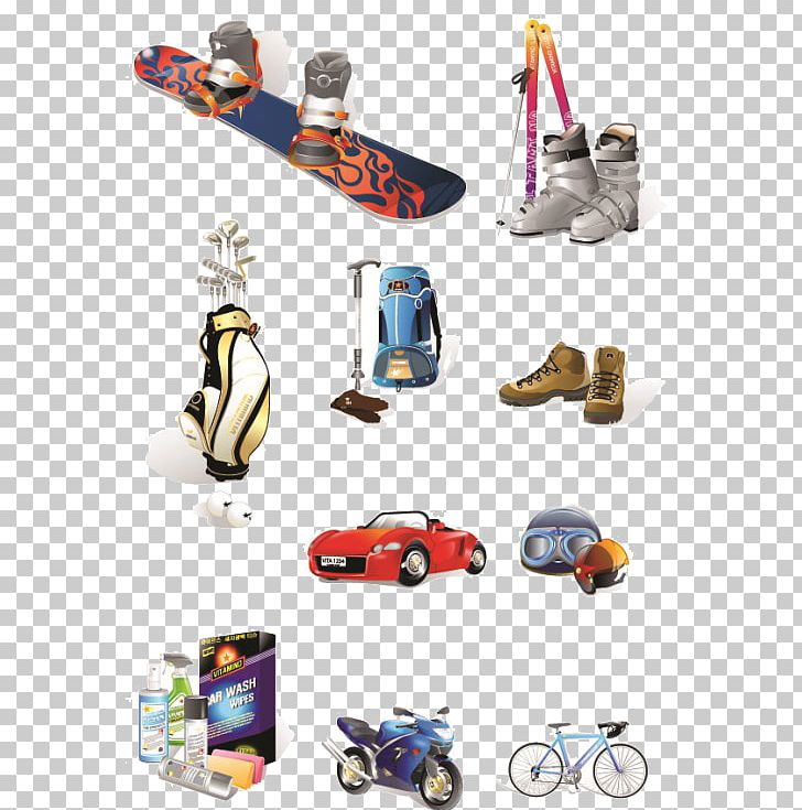 Sports Car Sports Equipment PNG, Clipart, Climbing, Creative Winter, Female Shoes, Football, Golf Equipment Free PNG Download