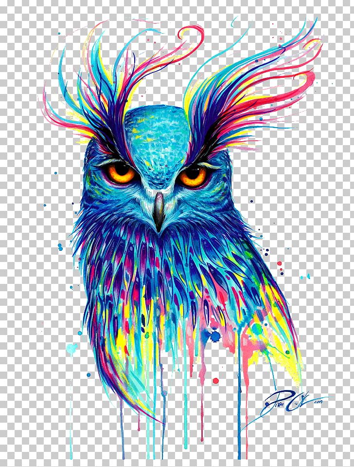 Owl T-shirt Bird Drawing Painting PNG, Clipart, Animals, Art, Beak, Clothing, Color Free PNG Download