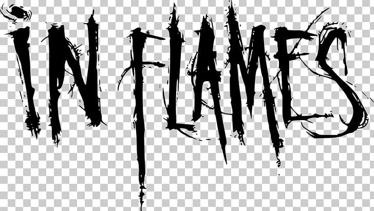 In Flames Melodic Death Metal Logo Sounds Of A Playground Fading Heavy Metal PNG, Clipart, Art, Black And White, Branch, Calligraphy, Death Metal Free PNG Download