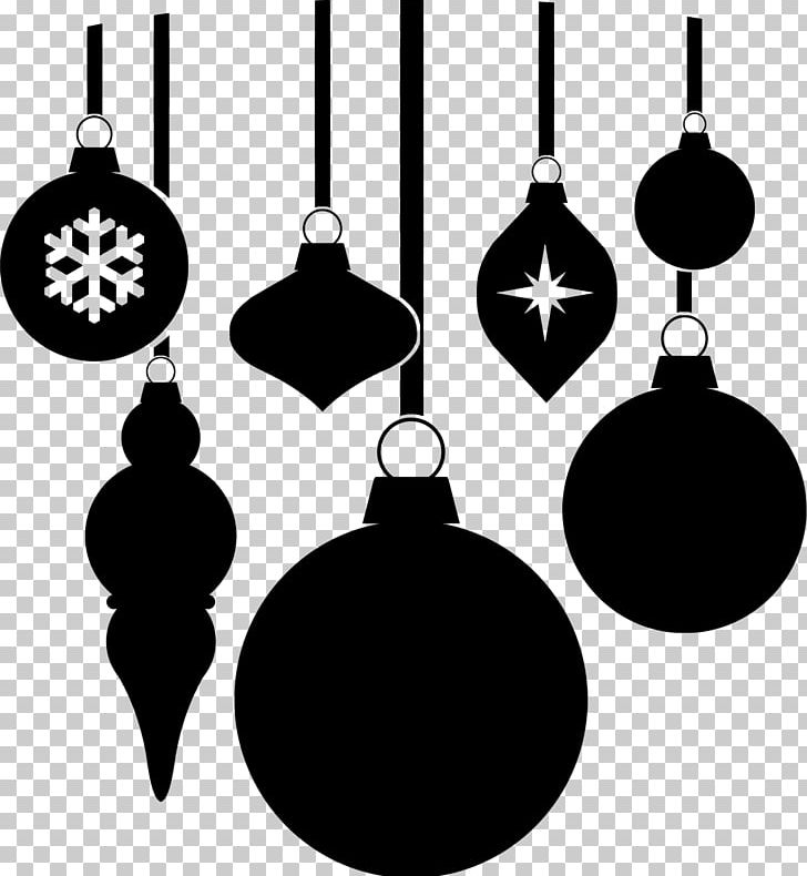 Black And White Christmas Ornament PNG, Clipart, Black And