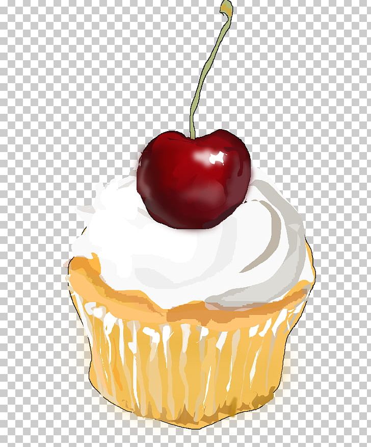 Cupcake Fruitcake Cherry Cake Frosting & Icing PNG, Clipart, Baking, Cake, Cartoon, Cherry, Cherry Cake Free PNG Download