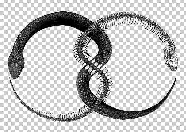 Ouroboros Tattoo Drawing Snake PNG, Clipart, Animals, Art, Auto Part, Black And White, Body Jewelry Free PNG Download