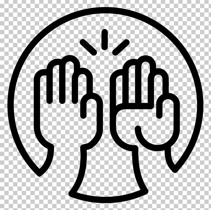 High Five Computer Icons PNG, Clipart, Area, Black And White, Clip Art, Computer Icons, Dribbble Free PNG Download